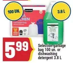 Marché Adonis Selection Garbage Bag 100 un. or dishwashing detergent offer