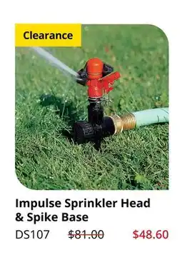 Lee Valley Tools Impulse Sprinkler Head & Spike Base offer