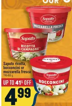 Marché Adonis Saputo ricotta, bocconcini or mozzarella fresca offer