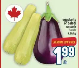 Marché Adonis eggplants or baladi squash offer