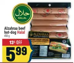 Marché Adonis Alzahraa beef hot-dog Halal offer