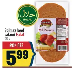 Marché Adonis Solmaz beef salami Halal offer
