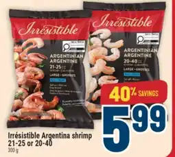 Marché Adonis Irrésistible Argentina shrimp 21-25 or 20-40 offer