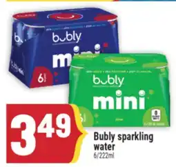 Marché Adonis Bubly sparkling water offer