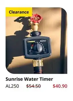 Lee Valley Tools Sunrise Water Timer offer