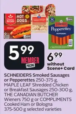 Sobeys Smoked Sausages or Pepperettes offer