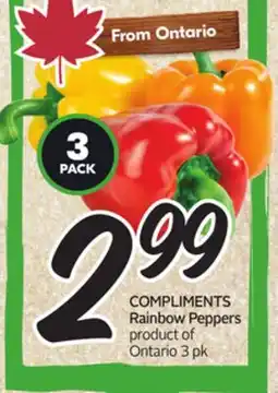 Sobeys COMPLIMENTS Rainbow Peppers offer