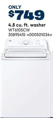 RONA LG 4.8 cu. ft. washer offer