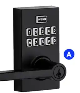 RONA Weiser Smartcode electronic locks Matte black finish offer