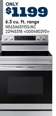 RONA Samsung 6.3 cu. ft. range offer