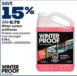 RONA Water system antifreeze offer