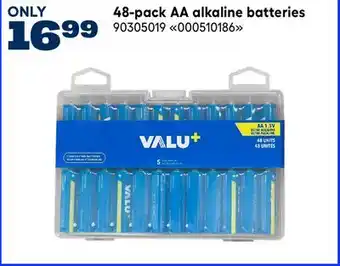 RONA VALU+ 48-pack AA alkaline batteries offer