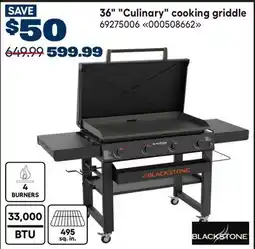 RONA Blackstone 36 Culinary cooking griddle offer