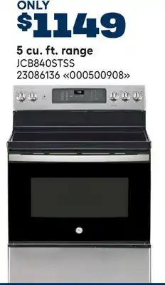 RONA 5 cu. ft. range offer
