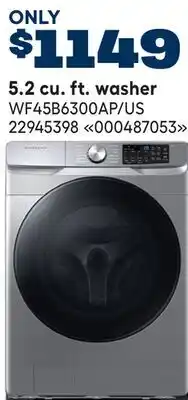 RONA SAMSUNG 5.2 cu. ft. washer offer