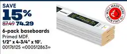 RONA 6-pack baseboards offer