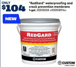RONA CUSTOM RedGard waterproofing and crack prevention membrane 1-gal offer