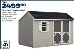 RONA Stratford garden shed offer