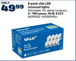 RONA VALU+ 8-pack slim LED recessed lights offer