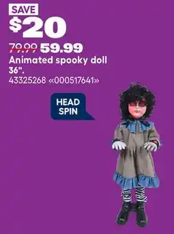 RONA Animated spooky doll offer