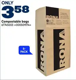 RONA Compostable bags offer
