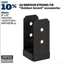 RONA SIMPSON STRONG-TIE Outdoor Accent accessories offer