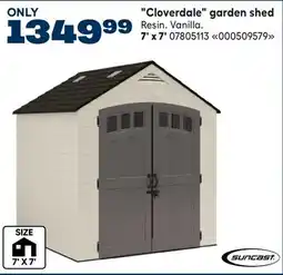 RONA Suncast Cloverdale garden shed offer