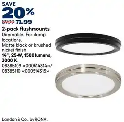 RONA 2-pack flushmounts offer