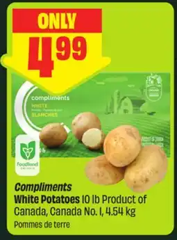 FreshCo Compliments White Potatoes 10 lb Product of Canada, Canada No. 1 offer