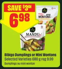 FreshCo Bibigo Dumplings or Mini Wontons Selected Varieties offer