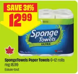 FreshCo SpongeTowels Paper Towels 6=12 rolls offer