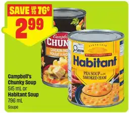 FreshCo Campbell's Chunky Soup 515 mL or Habitant Soup 796 mL offer