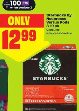 FreshCo Starbucks By Nespresso Vertuo Pods 8-10 pk Capsules offer