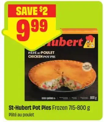 FreshCo St-Hubert Pot Pies Frozen offer