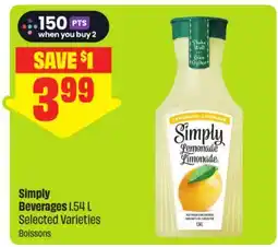 FreshCo Simply Beverages 1.54 L Selected Varieties offer