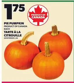 Independent Grocer PIE PUMPKIN offer