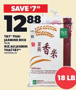 Independent Grocer T&T THAI JASMINE RICE, 18 LB offer