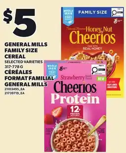 Independent Grocer GENERAL MILLS FAMILY SIZE CEREAL offer