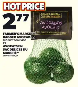 Independent Grocer FARMER'S MARKET BAGGED AVOCADOS, 5'S offer
