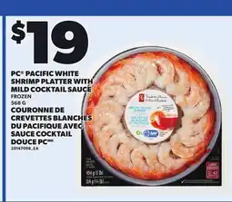 Independent Grocer PC PACIFIC WHITE SHRIMP PLATTER WITH MILD COCKTAIL SAUCE offer