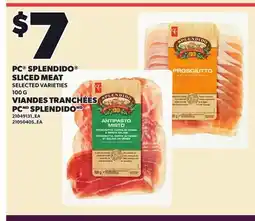Independent Grocer PC SPLENDIDO SLICED MEAT offer