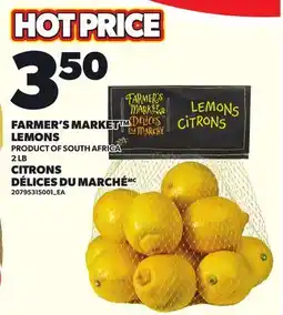 Independent Grocer FARMER'S MARKET LEMONS, 2 LB offer