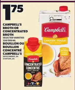 Independent Grocer CAMPBELL'S BROTH OR CONCENTRATED BROTH, 250/900 ML offer
