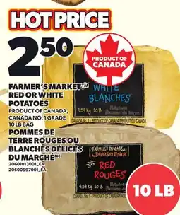 Independent Grocer FARMER'S MARKET RED OR WHITE POTATOES, 10 LB BAG offer