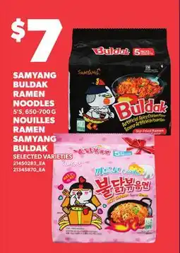 Independent Grocer SAMYANG BULDAK RAMEN NOODLES, 5'S offer
