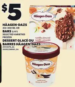Independent Grocer HÄAGEN-DAZS 414-450 ML OR BARS 3/4'S offer