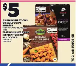 Independent Grocer ASIAN INSPIRATIONS OR MULDOON'S ENTRÉES offer