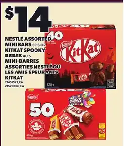 Independent Grocer NESTLÉ ASSORTED MINI BARS 50'S OR KITKAT SPOOKY BREAK 40'S offer