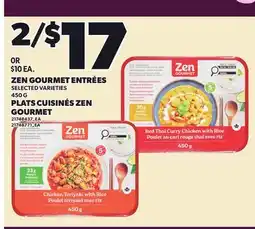 Independent Grocer ZEN GOURMET ENTRÉES offer