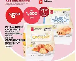 Independent Grocer PC ALL BUTTER CROISSANTS offer